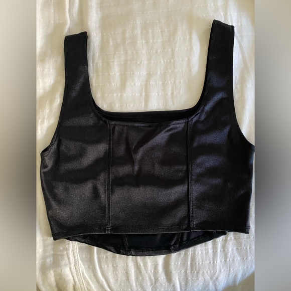 Faux Leather Tank Top - Picture 2 of 3